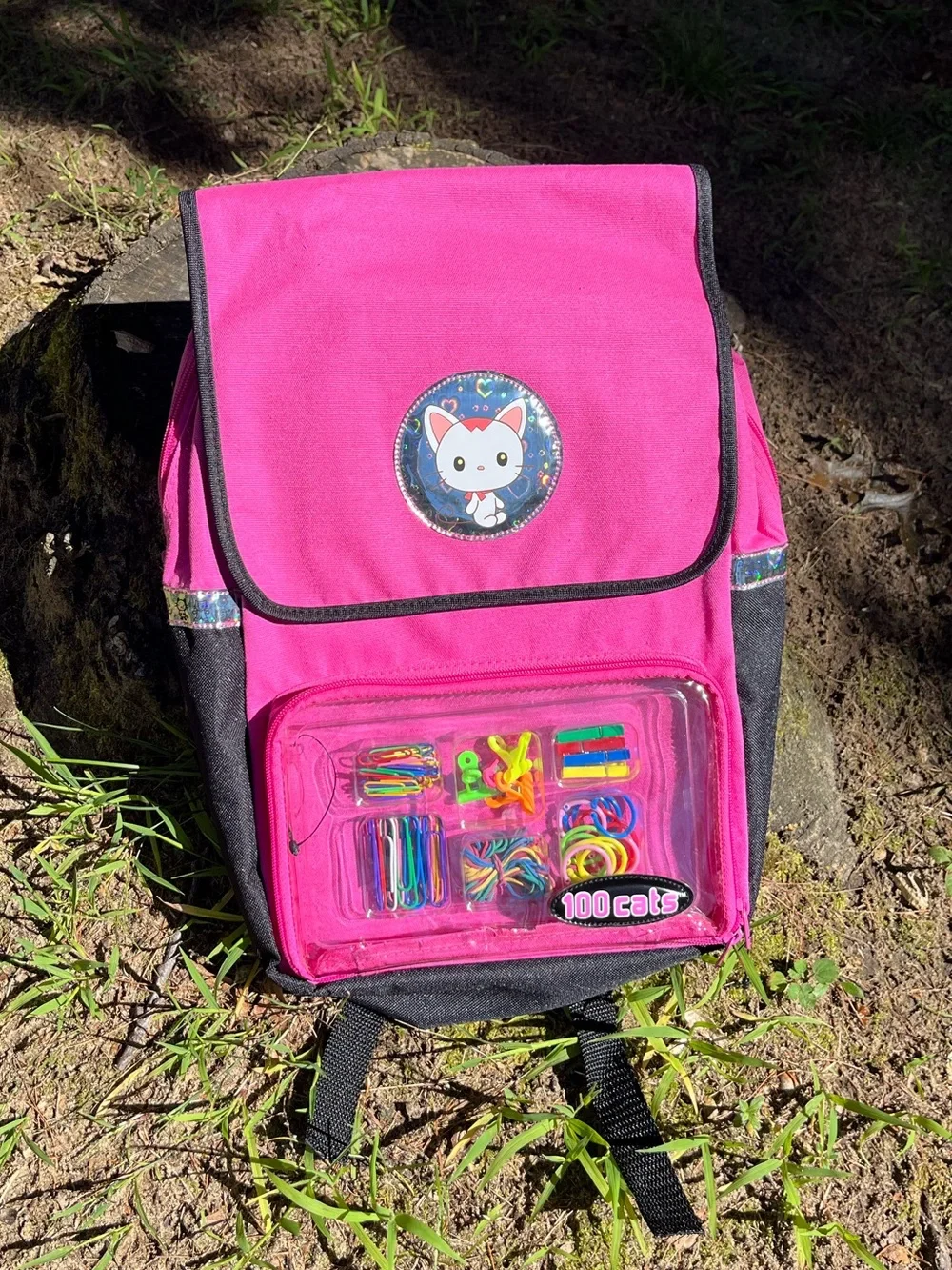 2000 Sanrio 100 Cats Pink Backpack NWT Kawaii Whimsy Kidcore Back To School